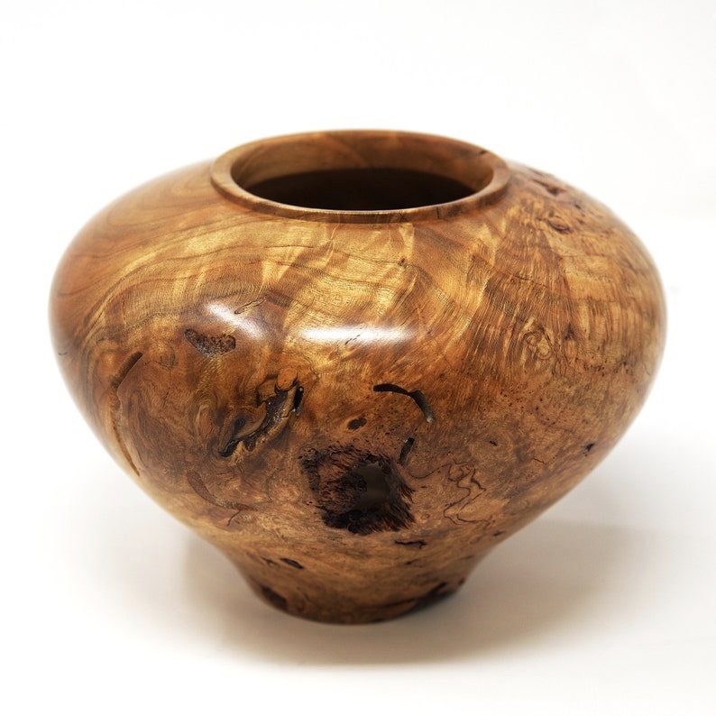 full deep caramel vase